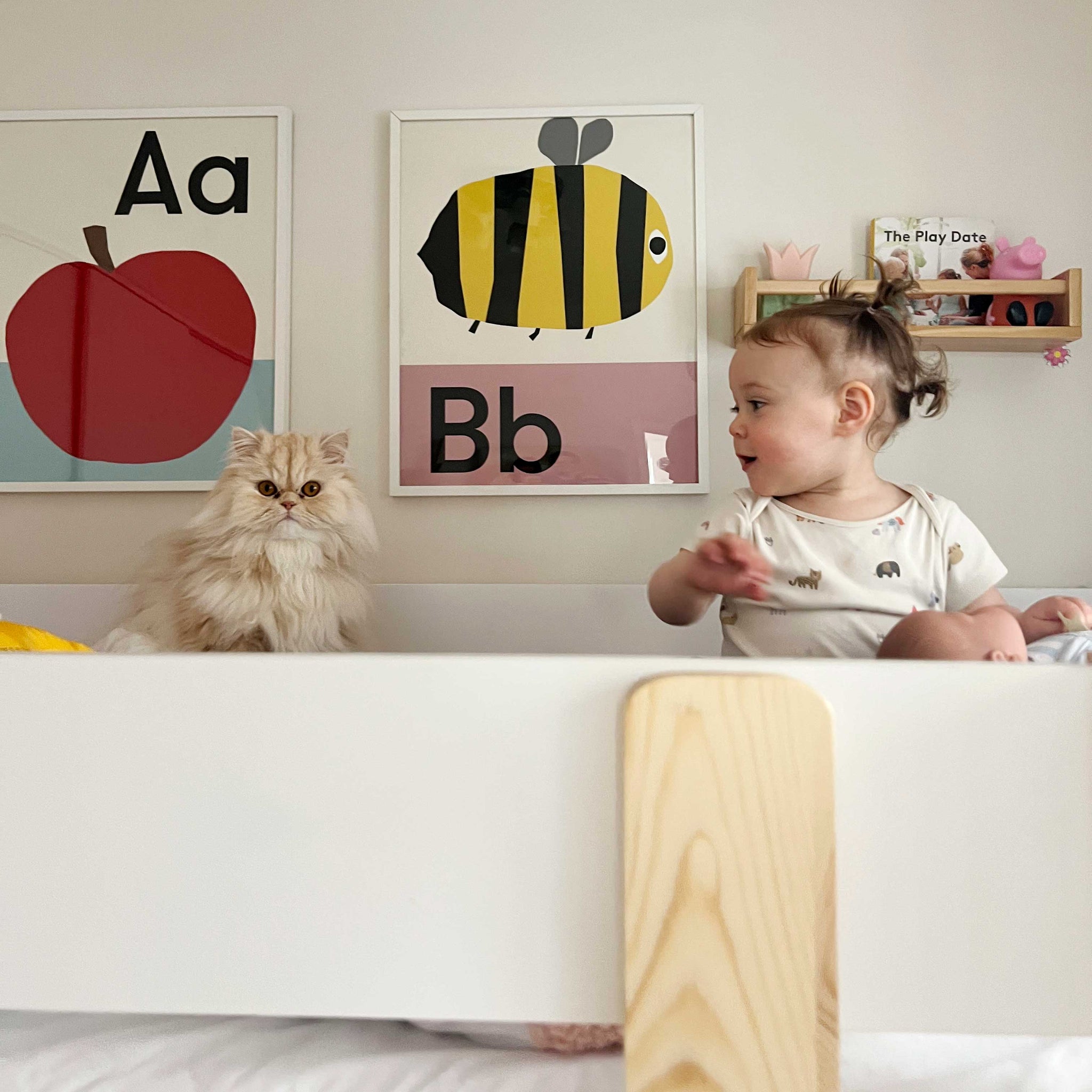 Letter B for Bee | Alphabet Wall Print for Nursery & Kids Room
