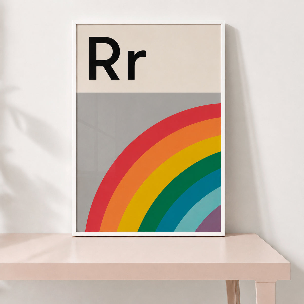 Letter R Rainbow | Alphabet Wall Print for Nursery & Kids Room | Lorna ...