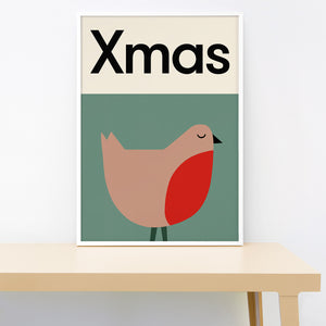 Open image in slideshow, Christmas Robin Print
