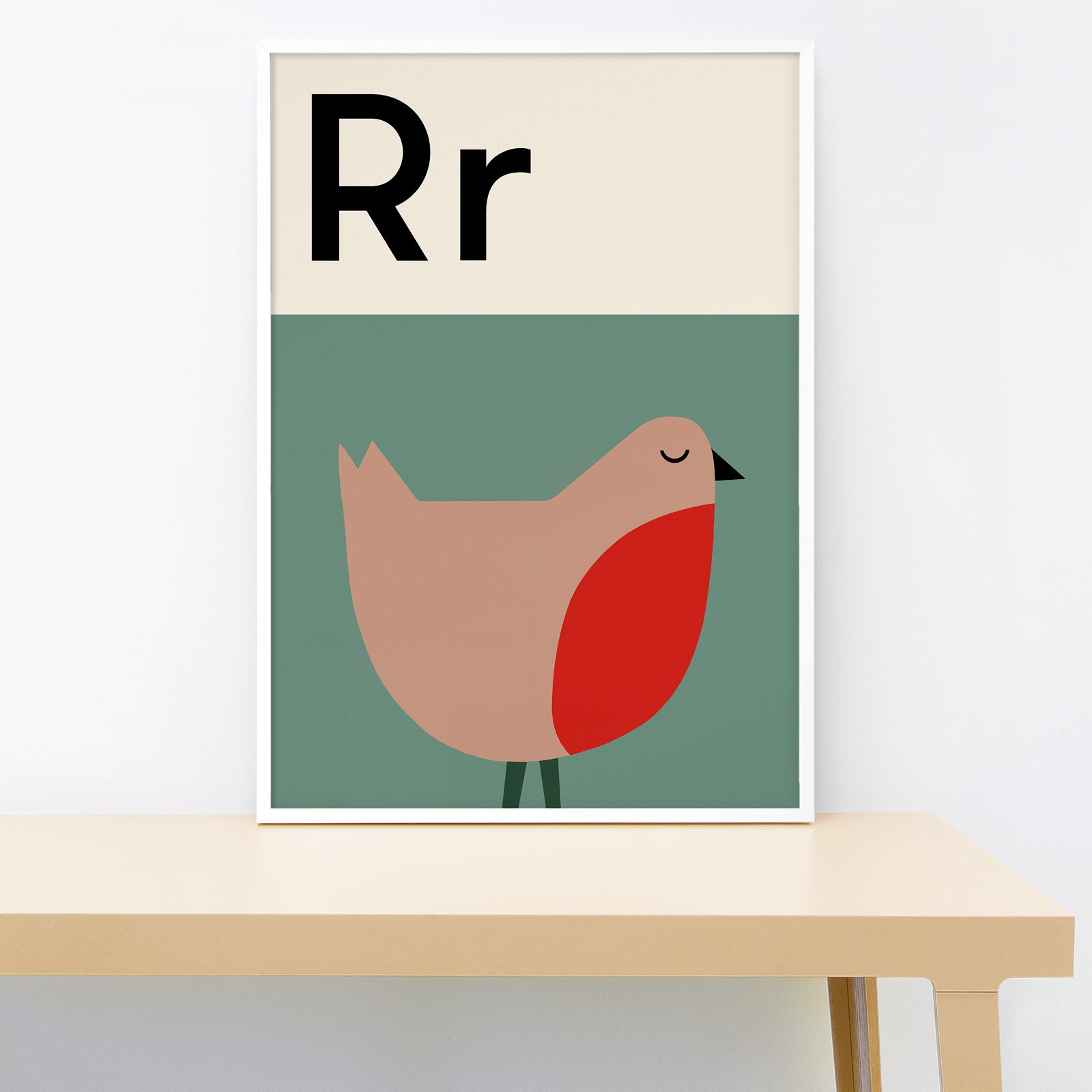 Robin alphabet wall print by Lorna Freytag – Lorna Freytag Illustration