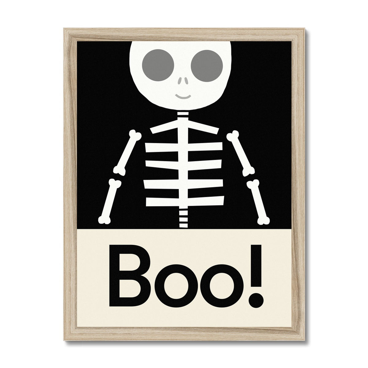 Halloween Skeleton print Framed Print