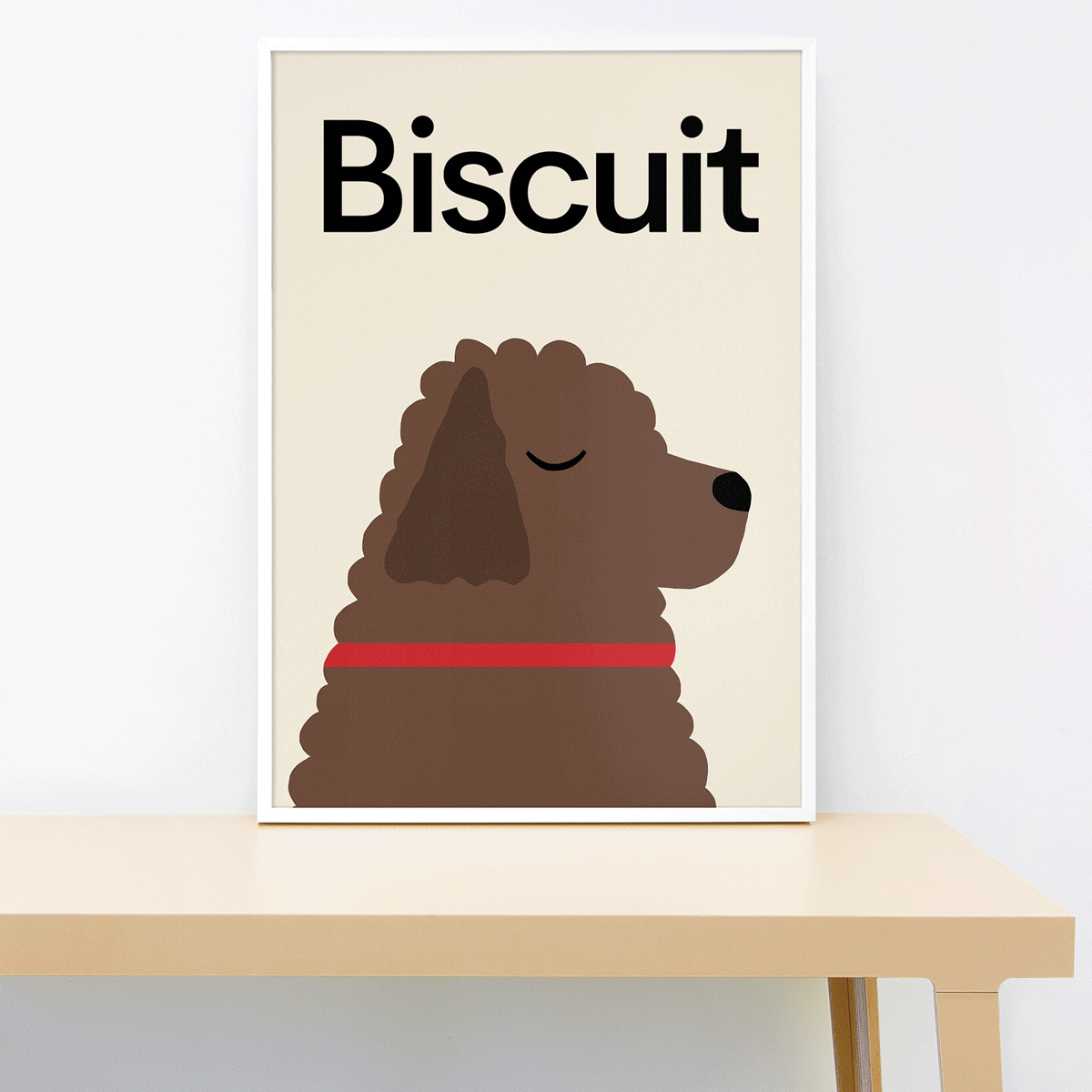 Personalised dog portrait, cockapoo, wall print by Lorna Freytag ...