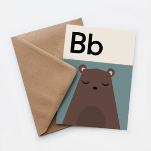 Open image in slideshow, Bear card
