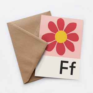 Open image in slideshow, Flower card
