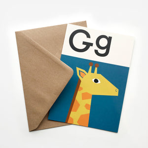 Open image in slideshow, Giraffe card
