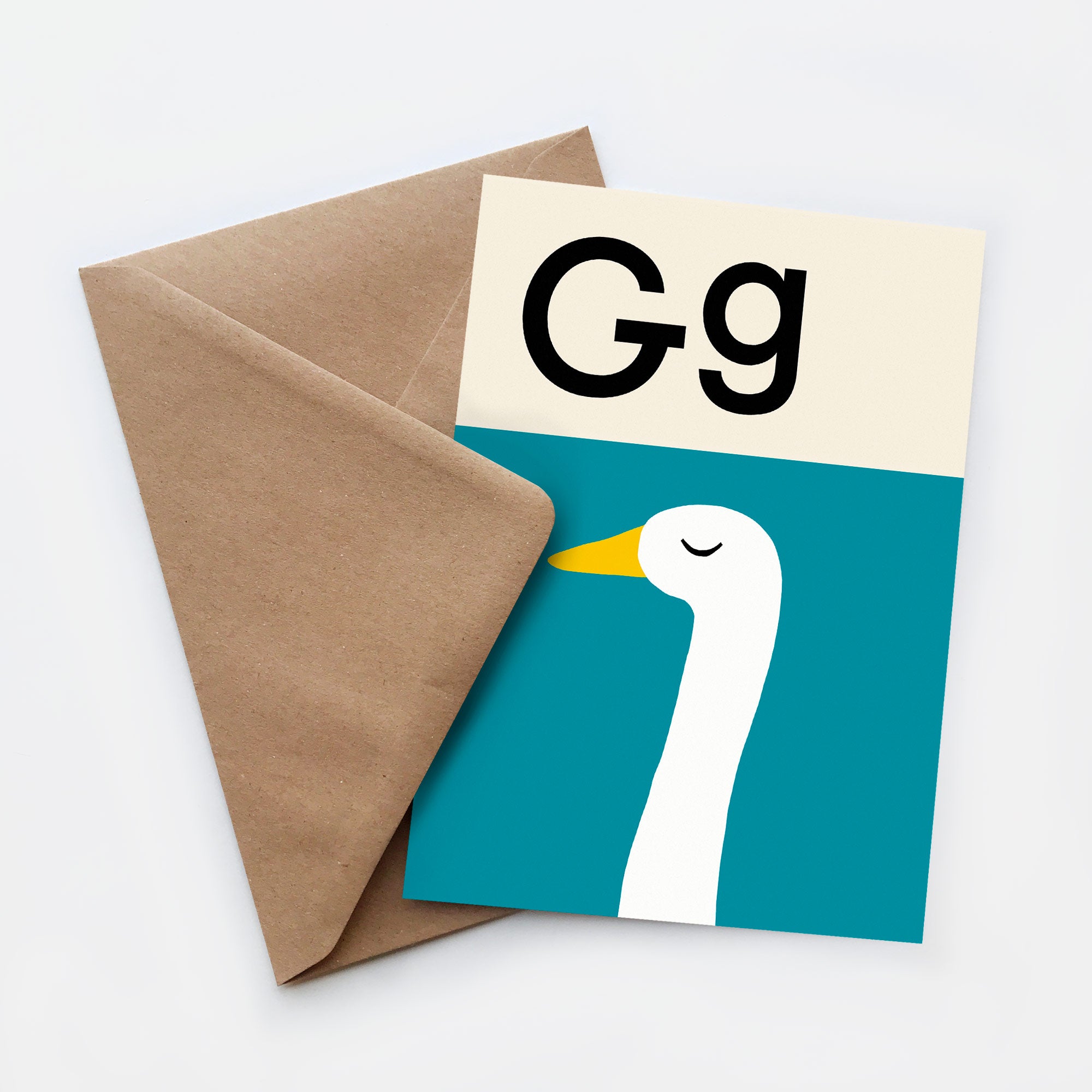 Goose Envelope Goose greetings card – Lorna Freytag Illustration