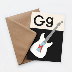 Open image in slideshow, Guitar card
