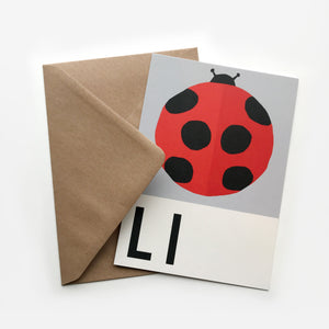 Open image in slideshow, Ladybird card
