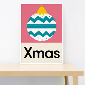 Open image in slideshow, Christmas Bauble- pink
