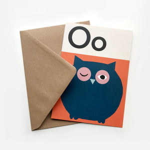Open image in slideshow, Owl card
