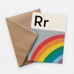 Open image in slideshow, Rainbow card
