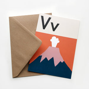 Open image in slideshow, Volcano card
