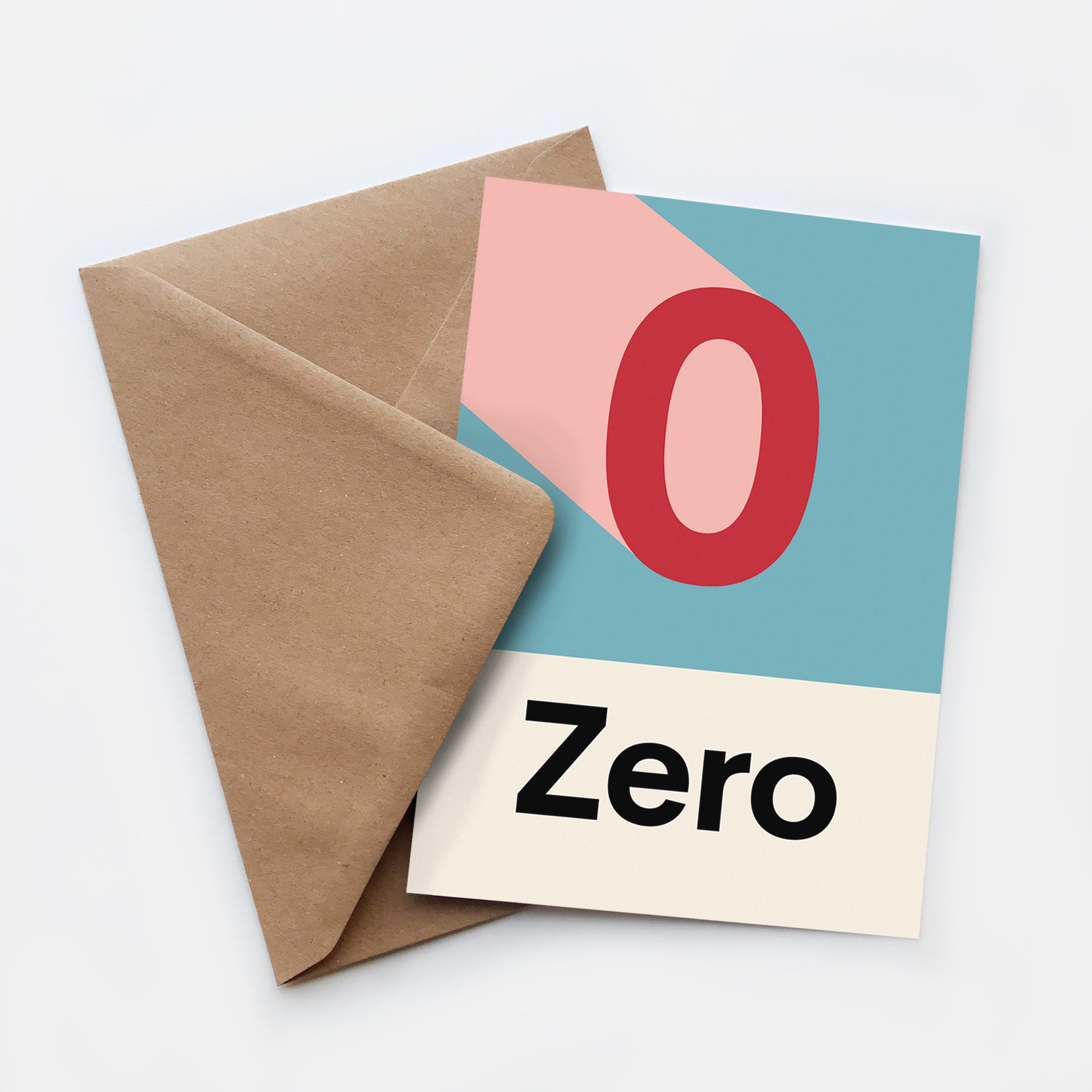 Zero Card Example Zero greetings card – Lorna Freytag Illustration